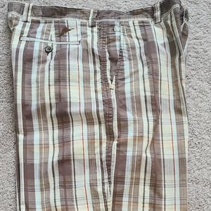 Tommy Bahama plaid Bermuda walking shorts w 36 mens